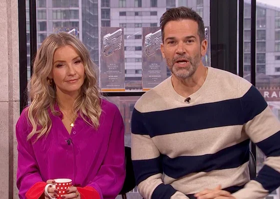 Gethin Jones and Helen Skelton