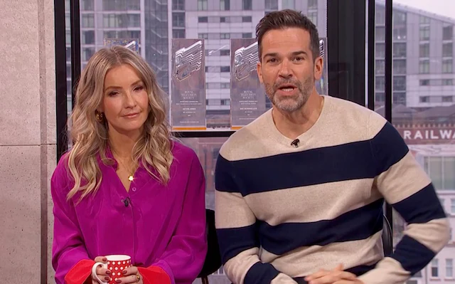 Gethin Jones and Helen Skelton